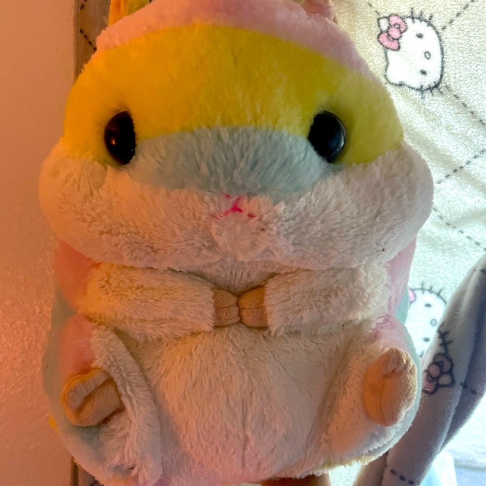 Multi Color fluffy Big hamster plushie